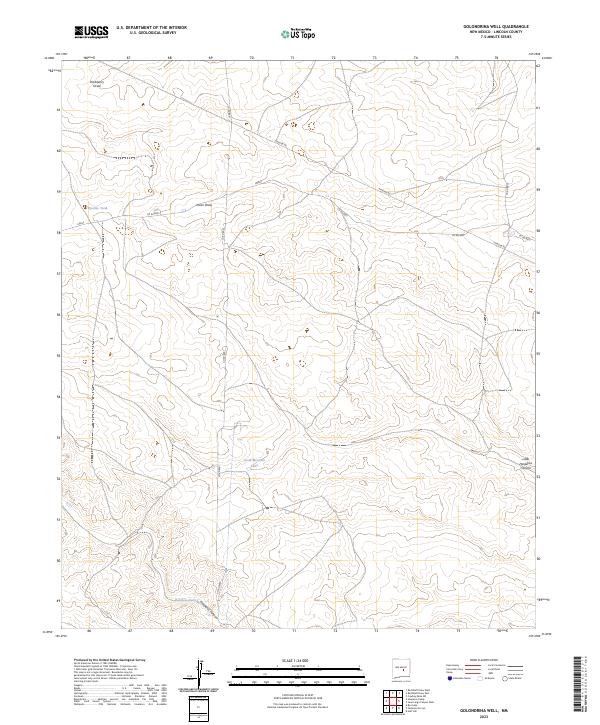 US Topo 7.5-minute map for Golondrina Well NM