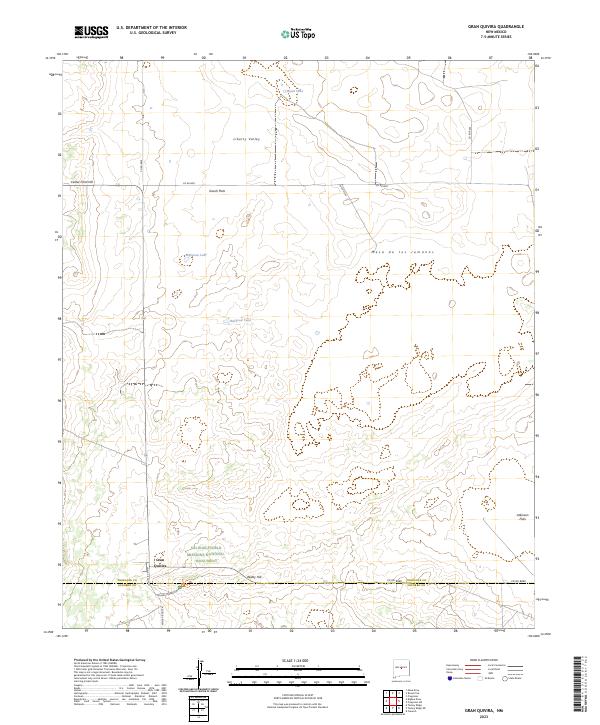 US Topo 7.5-minute map for Gran Quivira NM