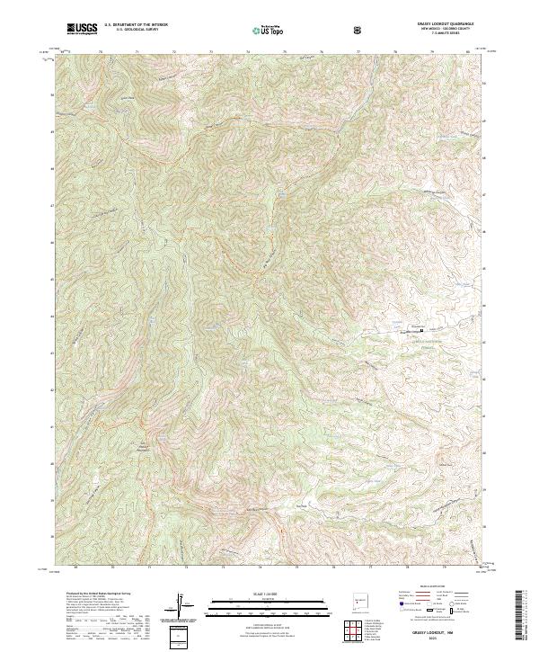 US Topo 7.5-minute map for Grassy Lookout NM