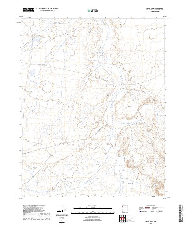 US Topo 7.5-minute map for Great Bend NM