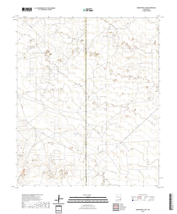 US Topo 7.5-minute map for Greenwood Lake NM
