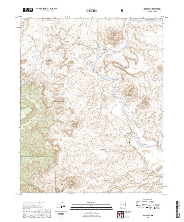 US Topo 7.5-minute map for Guadalupe NM