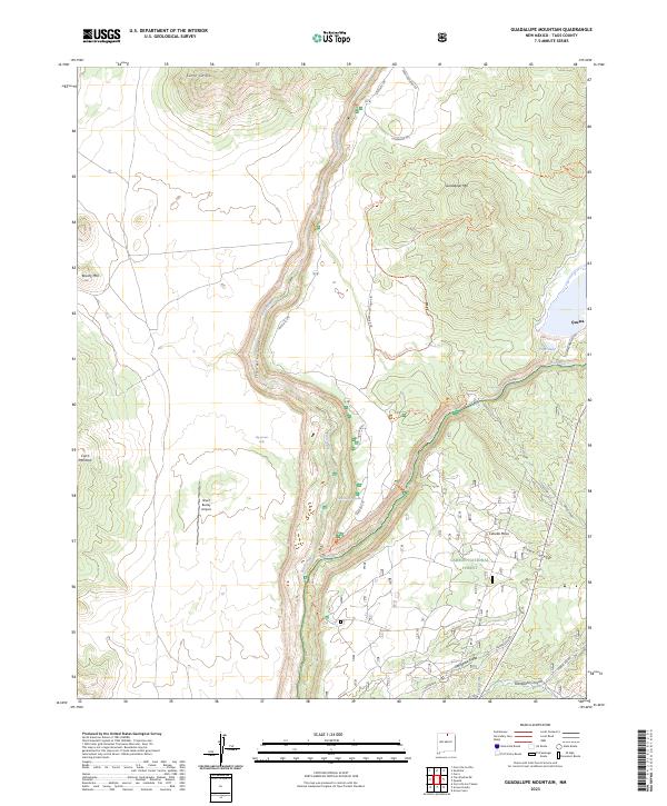 US Topo 7.5-minute map for Guadalupe Mountain NM