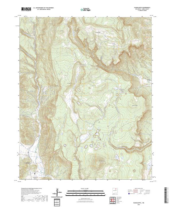 US Topo 7.5-minute map for Guadalupita NM