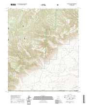 US Topo 7.5-minute map for Gunsight Canyon NMTX