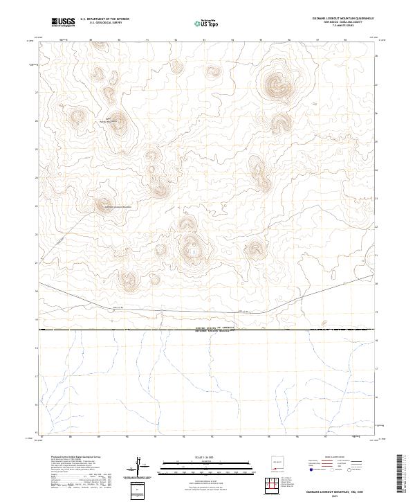 US Topo 7.5-minute map for Guzmans Lookout Mountain NMCHH