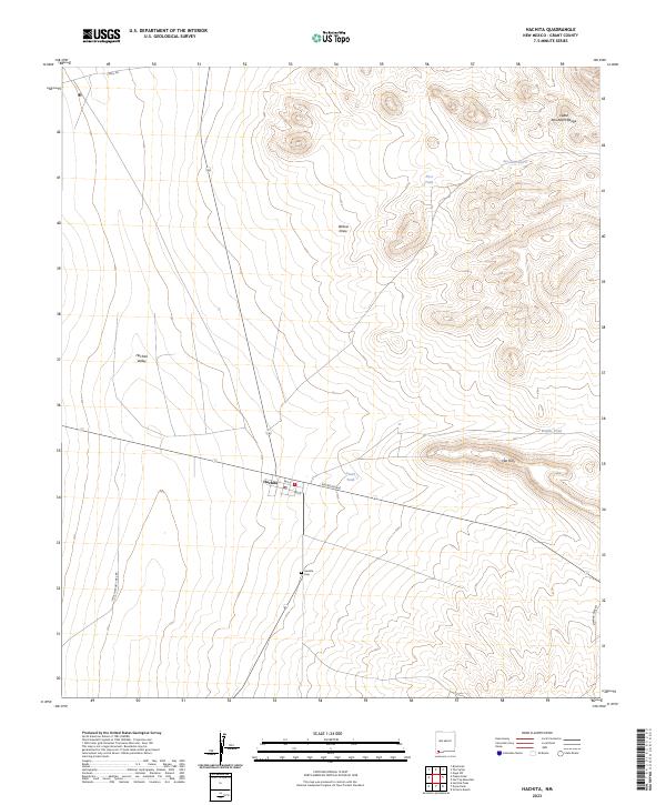 US Topo 7.5-minute map for Hachita NM