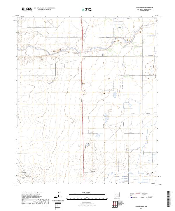 US Topo 7.5-minute map for Hagerman SW NM