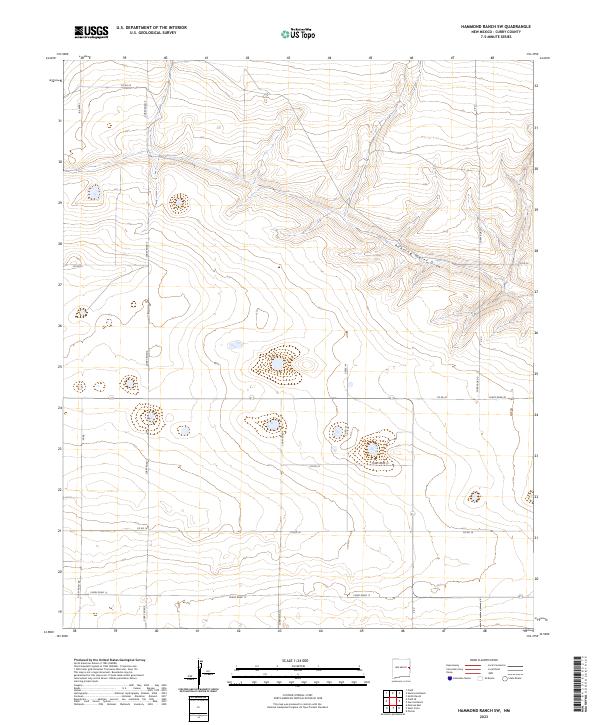 US Topo 7.5-minute map for Hammond Ranch SW NM
