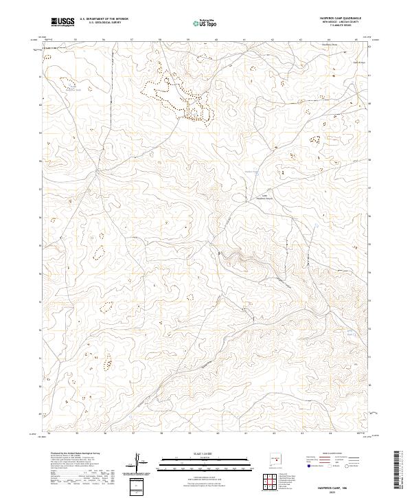 US Topo 7.5-minute map for Hasperos Camp NM