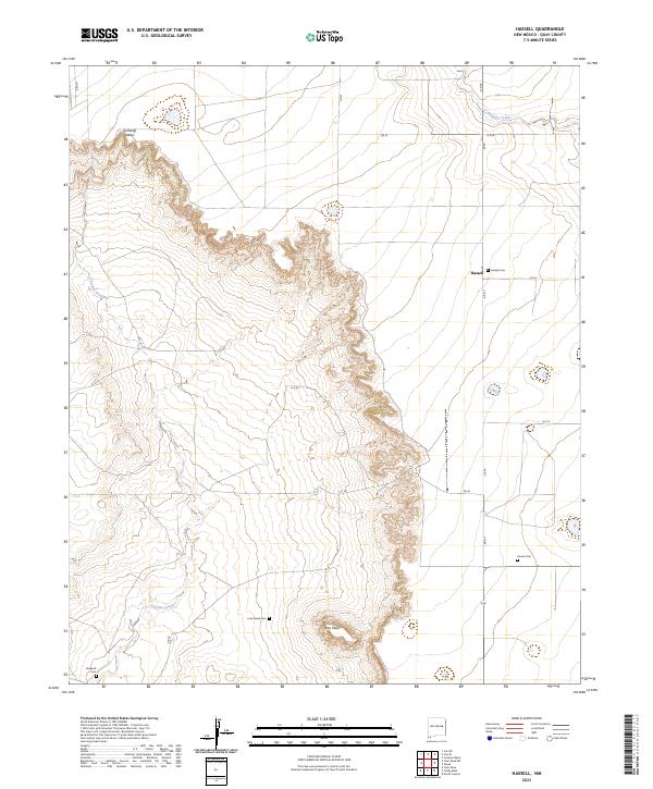 US Topo 7.5-minute map for Hassell NM