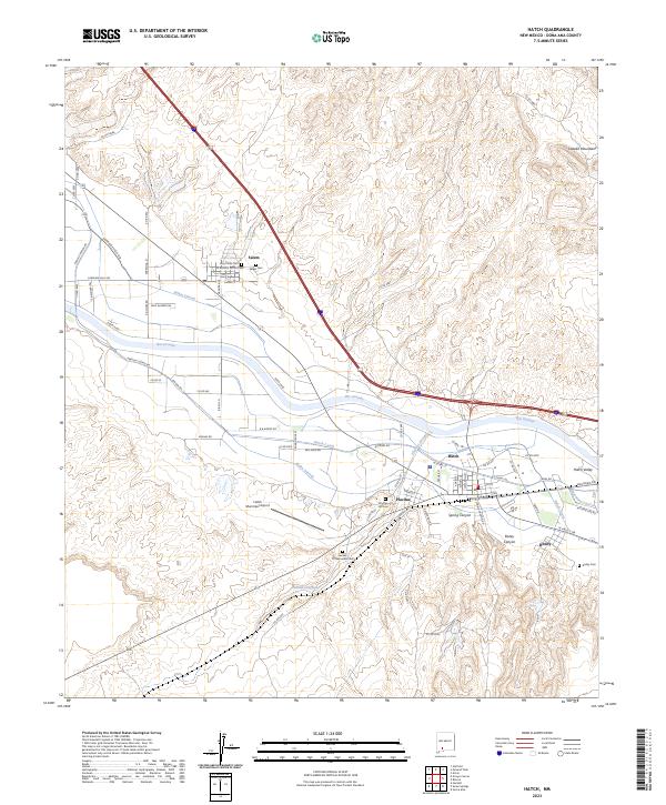 US Topo 7.5-minute map for Hatch NM