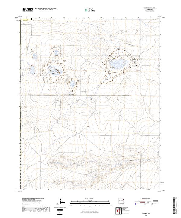 US Topo 7.5-minute map for Hayden NM