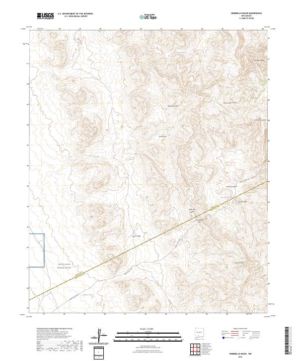 US Topo 7.5-minute map for Hembrillo Basin NM