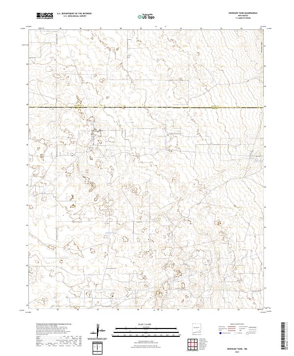 US Topo 7.5-minute map for Henshaw Tank NM