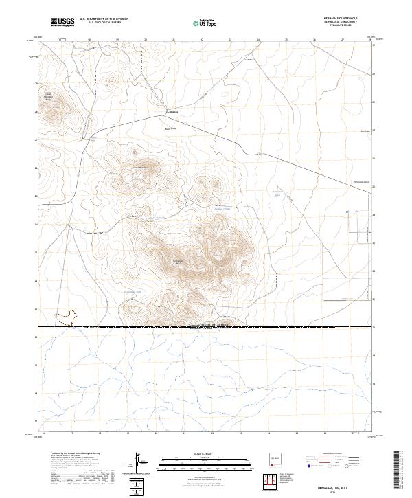 US Topo 7.5-minute map for Hermanas NMCHH