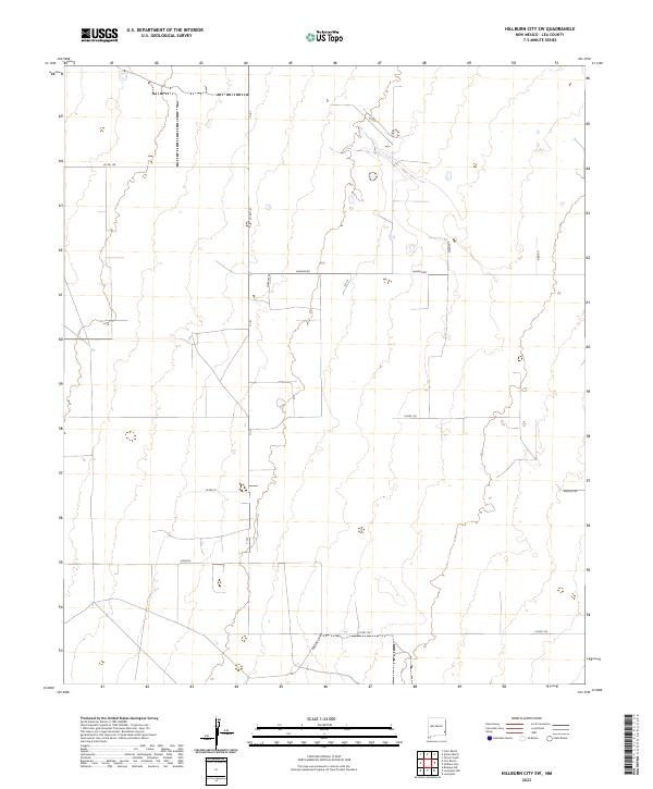 US Topo 7.5-minute map for Hillburn City SW NM