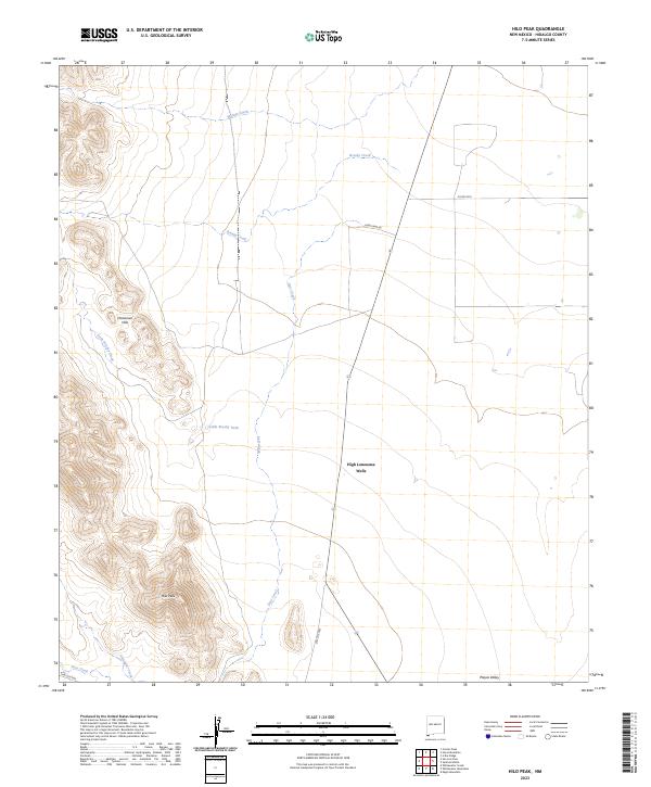 US Topo 7.5-minute map for Hilo Peak NM