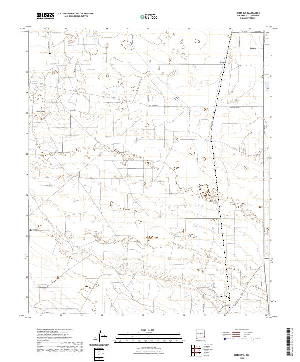 US Topo 7.5-minute map for Hobbs SW NM