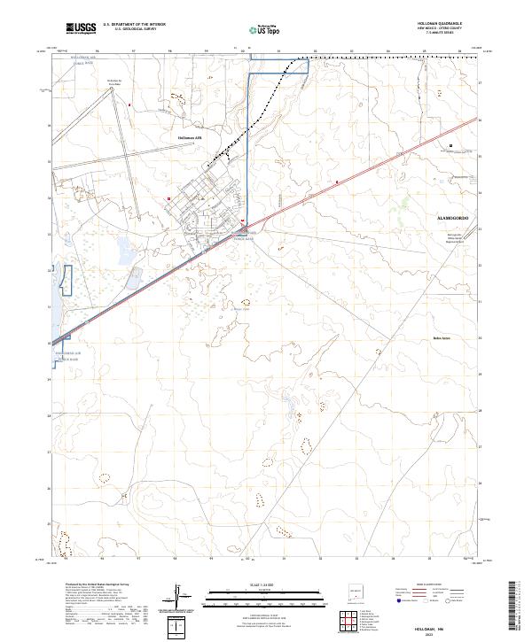 US Topo 7.5-minute map for Holloman NM