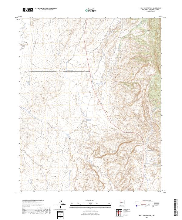US Topo 7.5-minute map for Holy Ghost Spring NM
