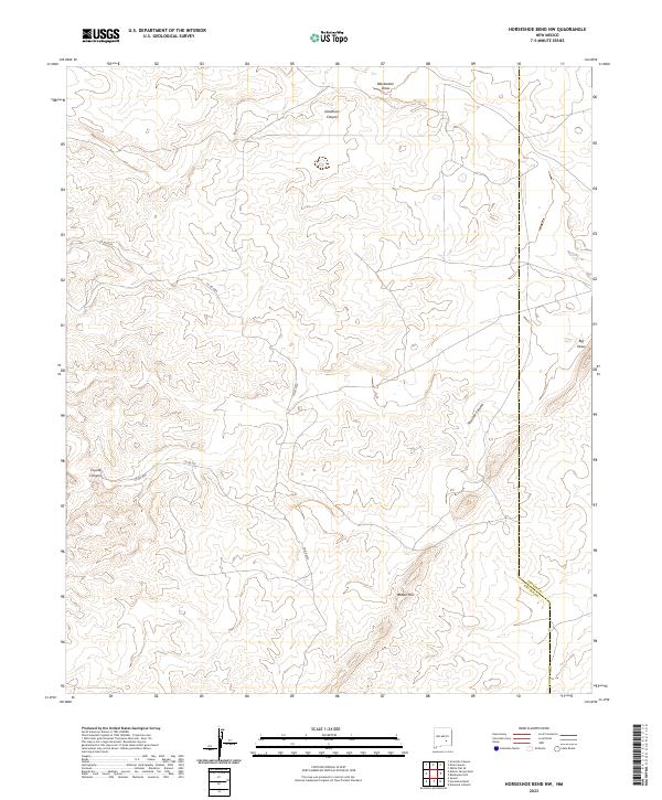US Topo 7.5-minute map for Horseshoe Bend NW NM
