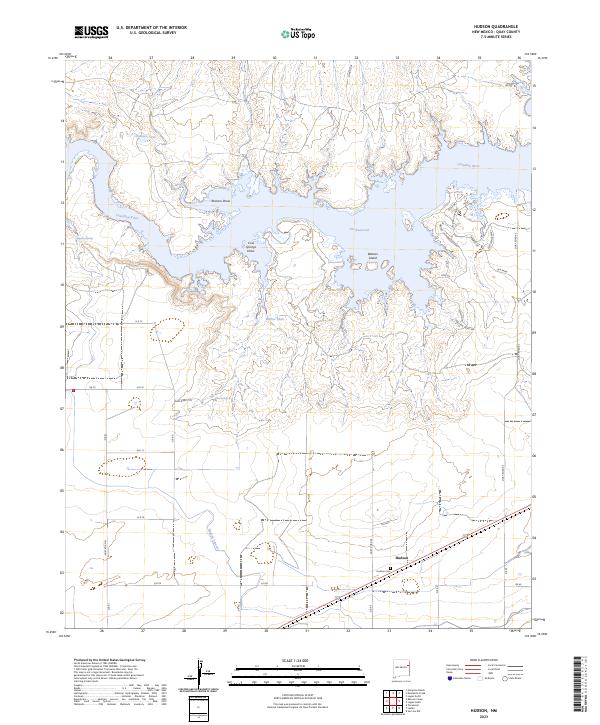 US Topo 7.5-minute map for Hudson NM