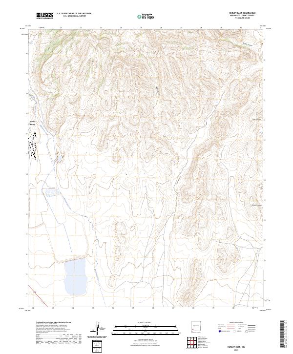 US Topo 7.5-minute map for Hurley East NM