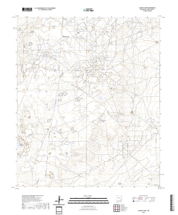 US Topo 7.5-minute map for Illinois Camp NM