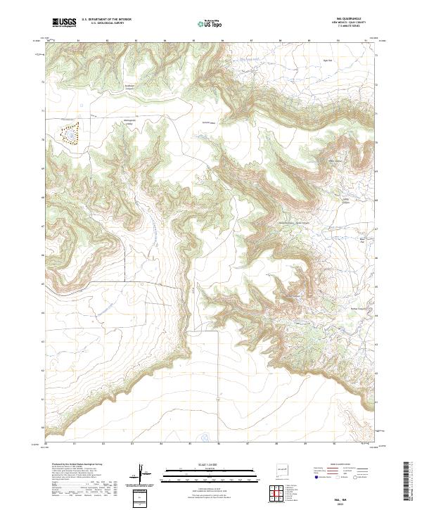 US Topo 7.5-minute map for Ima NM