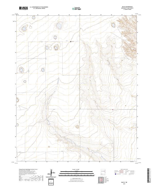 US Topo 7.5-minute map for Ima SE NM