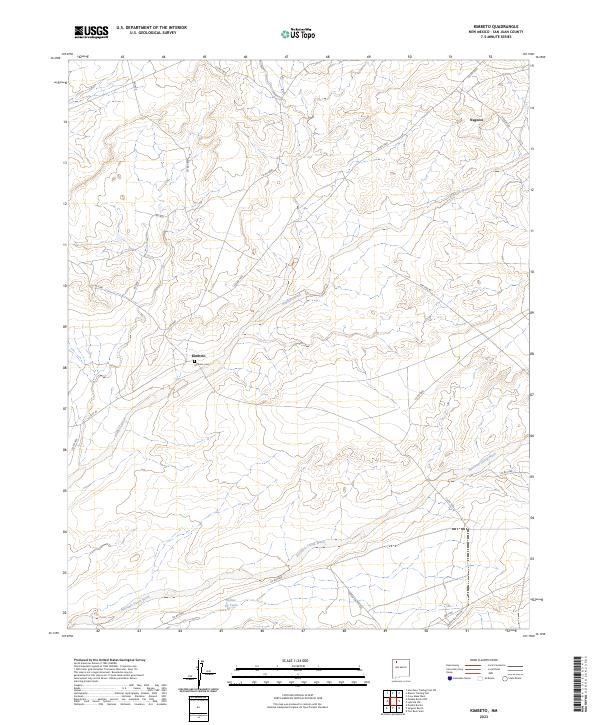 US Topo 7.5-minute map for Kimbeto NM