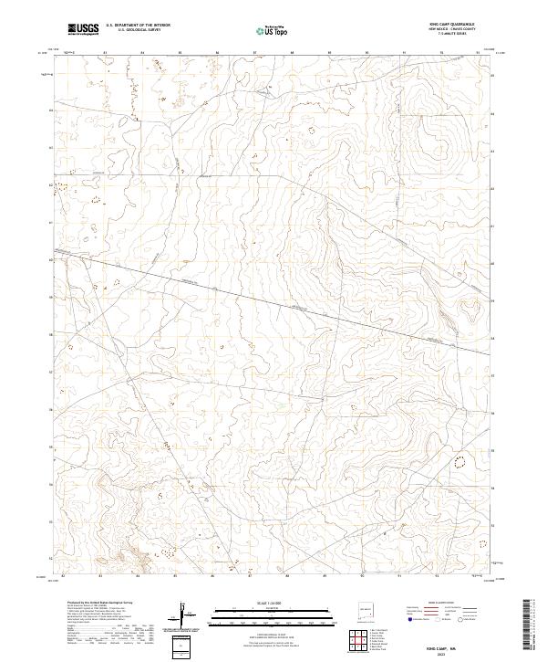 US Topo 7.5-minute map for King Camp NM