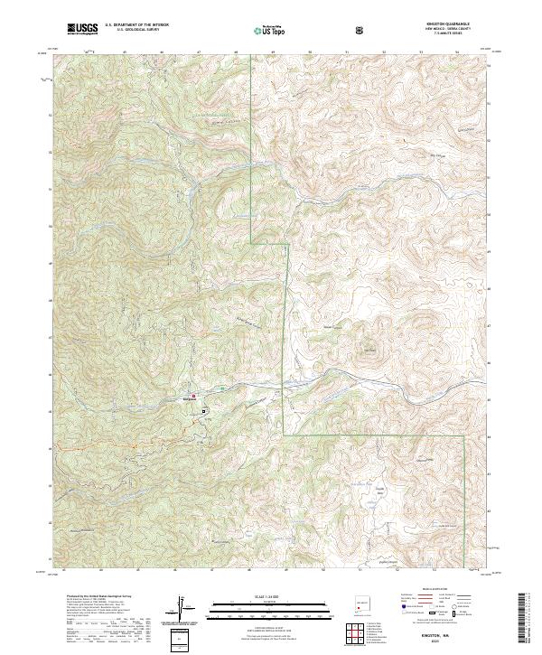 US Topo 7.5-minute map for Kingston NM