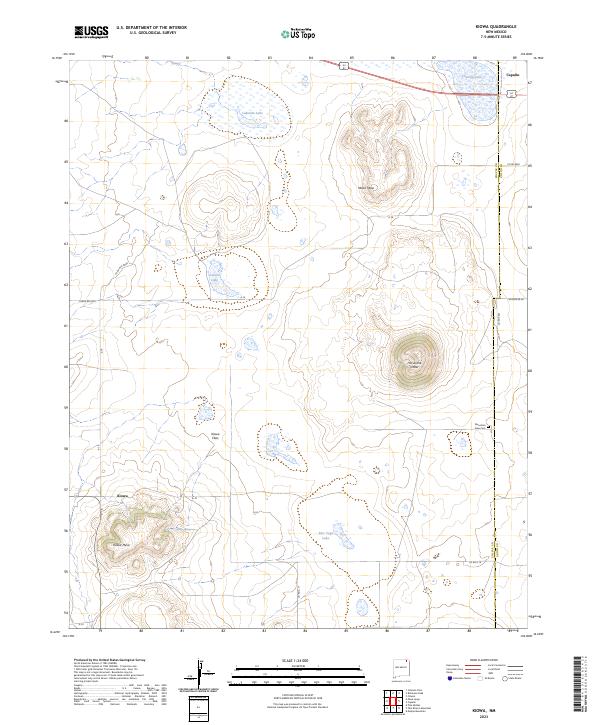 US Topo 7.5-minute map for Kiowa NM