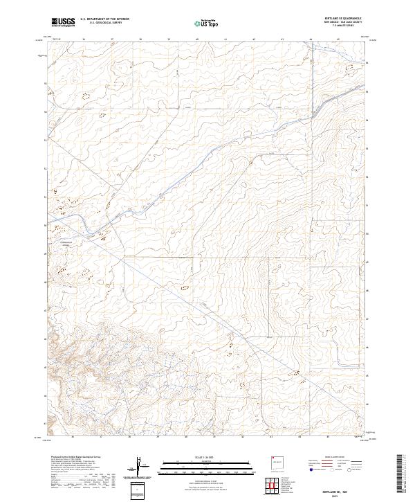 US Topo 7.5-minute map for Kirtland SE NM
