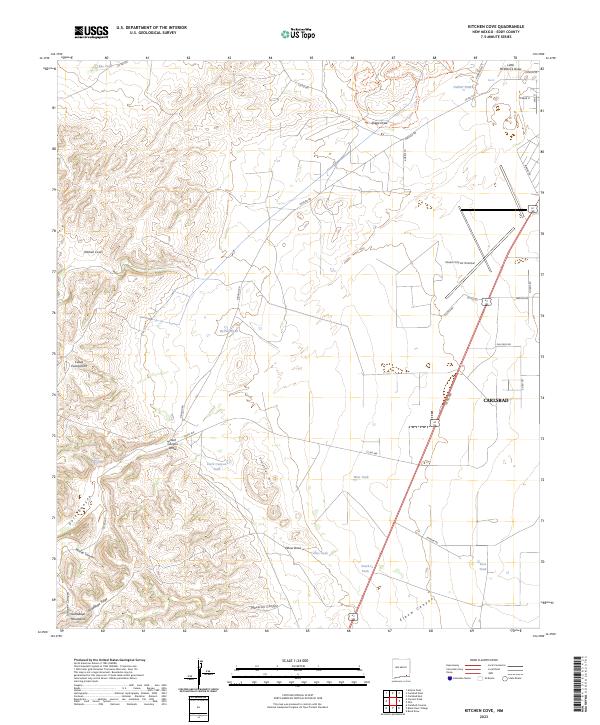 US Topo 7.5-minute map for Kitchen Cove NM