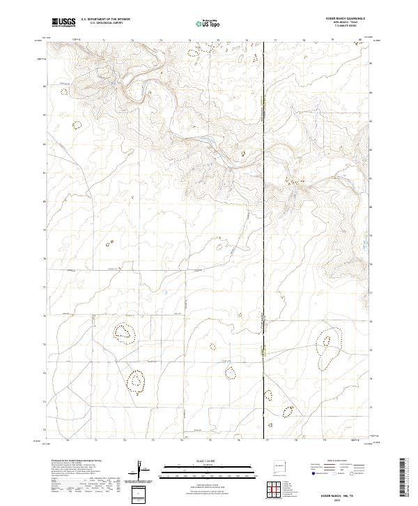 US Topo 7.5-minute map for Koger Ranch NMTX