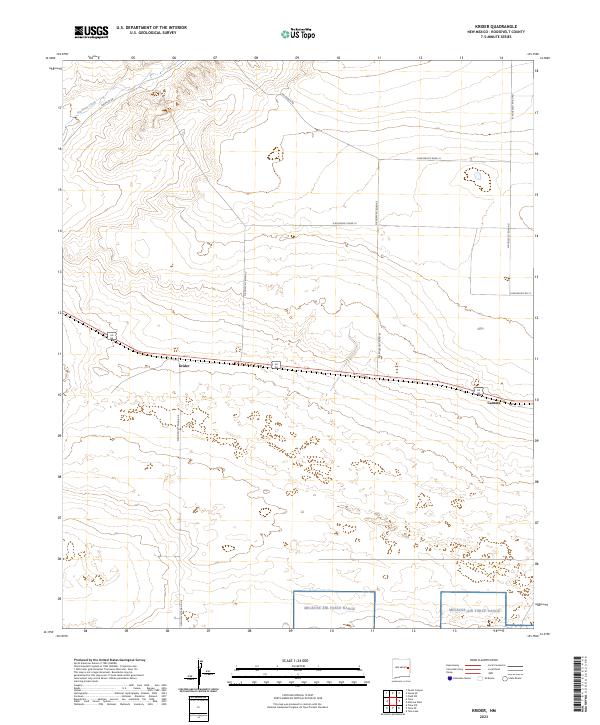 US Topo 7.5-minute map for Krider NM