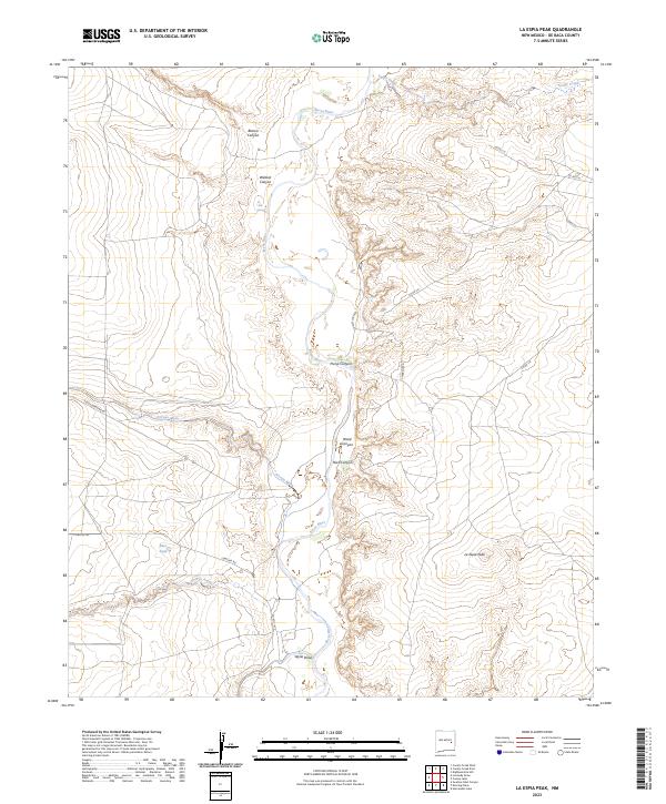 US Topo 7.5-minute map for La Espia Peak NM