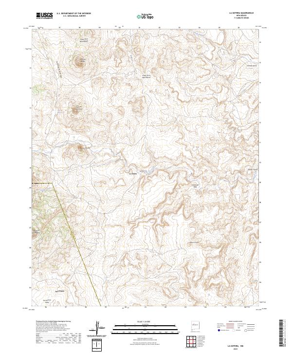 US Topo 7.5-minute map for La Gotera NM
