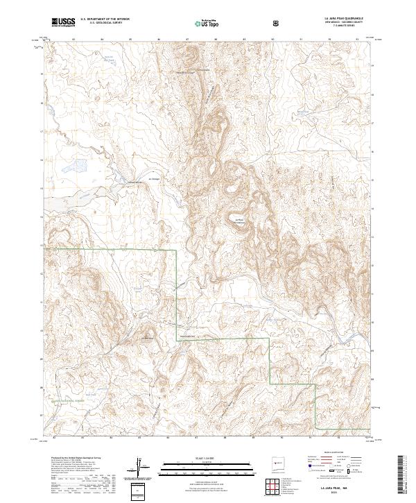 US Topo 7.5-minute map for La Jara Peak NM