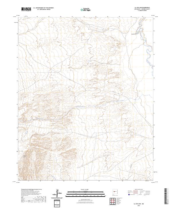 US Topo 7.5-minute map for La Joya NW NM