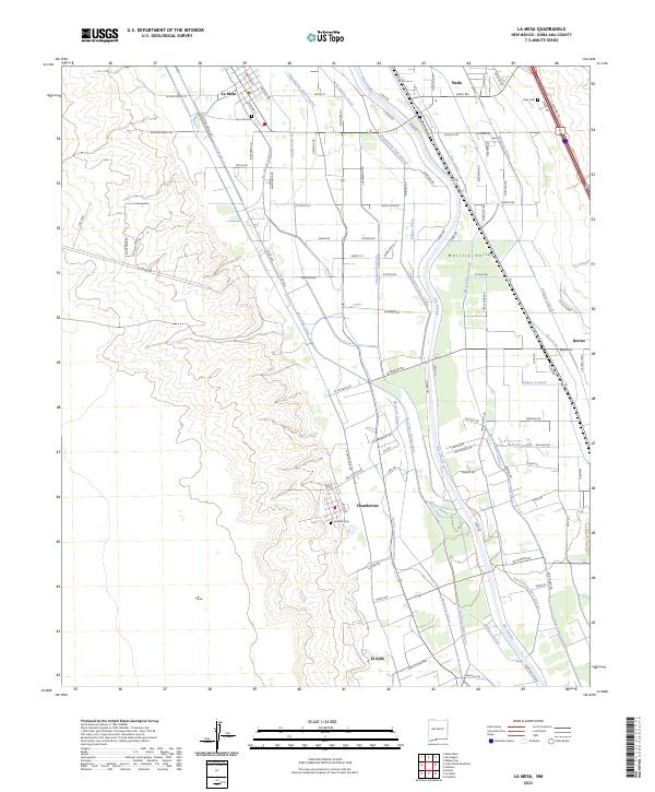 US Topo 7.5-minute map for La Mesa NM