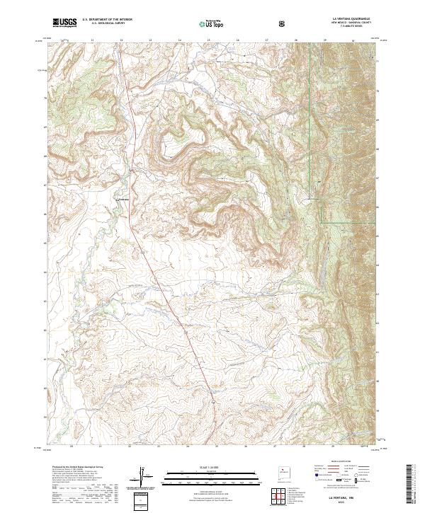 US Topo 7.5-minute map for La Ventana NM