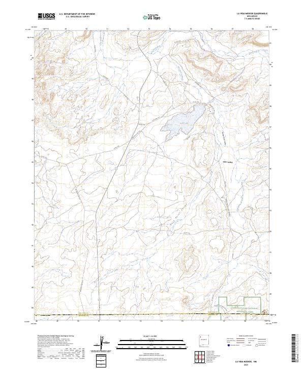 US Topo 7.5-minute map for La Vida Mission NM