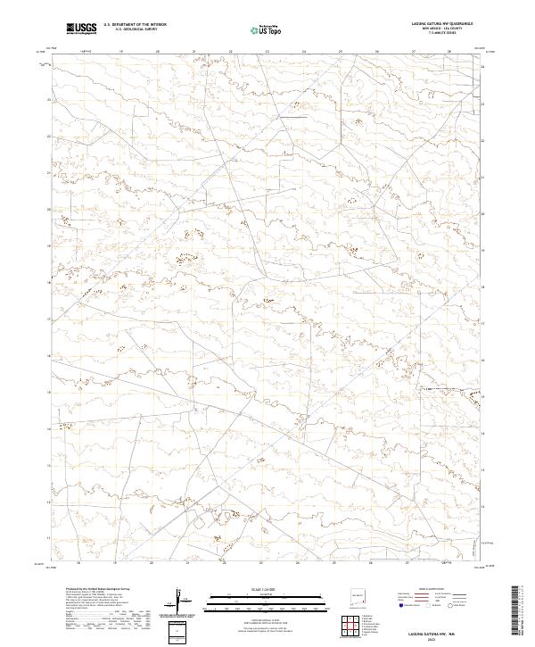 US Topo 7.5-minute map for Laguna Gatuna NW NM