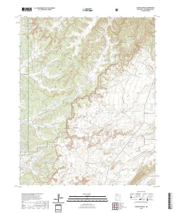 US Topo 7.5-minute map for Laguna Gurule NM