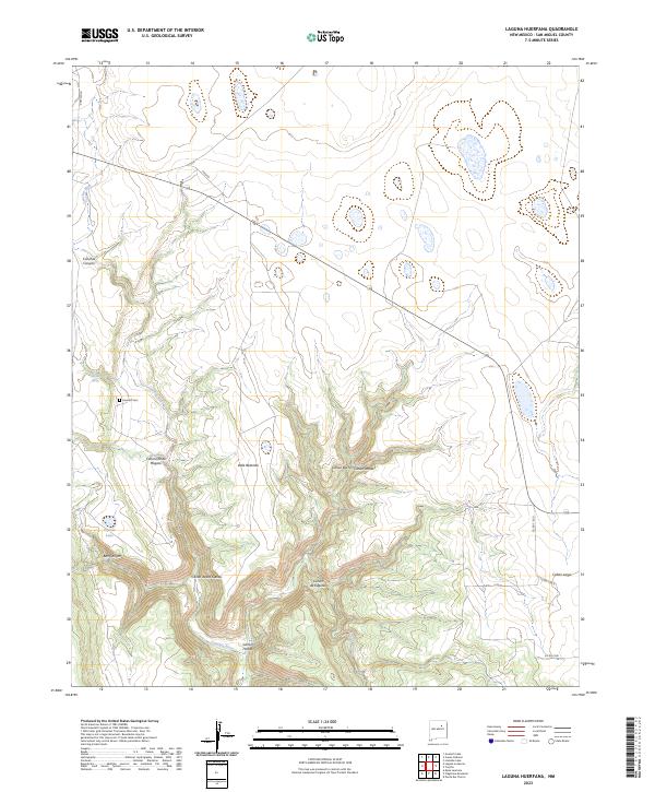 US Topo 7.5-minute map for Laguna Huerfana NM