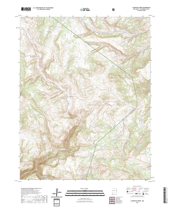 US Topo 7.5-minute map for Lagunitas Creek NM